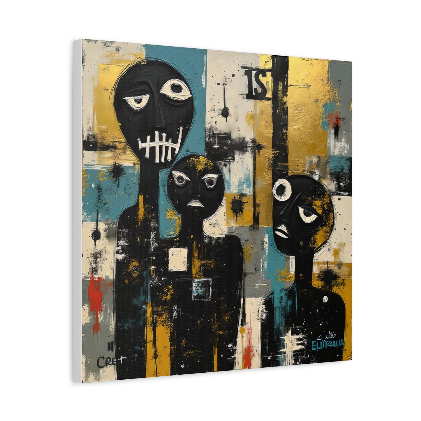 Abstract Art Canvas Print, Unique Wall Decor, Modern Home Art, Black and Gold Artwork, Gift for Art Lovers, Contemporary Artwork
