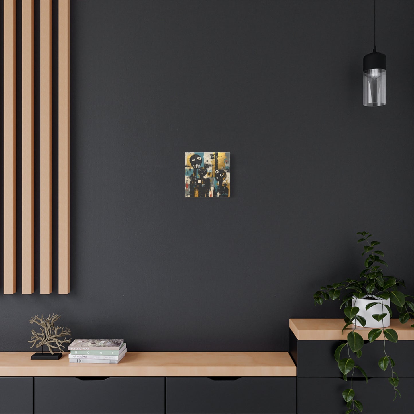 Abstract Art Canvas Print, Unique Wall Decor, Modern Home Art, Black and Gold Artwork, Gift for Art Lovers, Contemporary Artwork